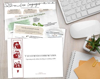 I Statements Communication Worksheet | Couples Therapy Tool | Conflict Resolution & Communication Skills | Printable PDF | Bilingual