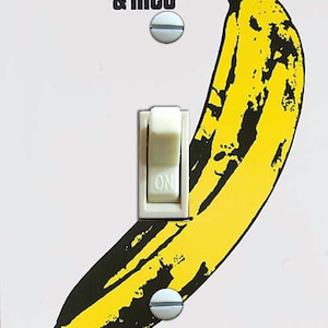 The Velvet Underground Andy Warhol Vintage Poster, Switch Plate Cover, Wall Plate, Single, Home Decor