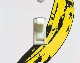 Póster vintage de Andy Warhol de The Velvet Underground, placa de interruptor, placa de pared, individual, decoración del hogar