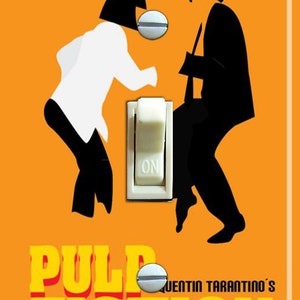 Pulp Fiction Film Poster, Switch Plate Cover, Wandplatte, Single, Home Decor