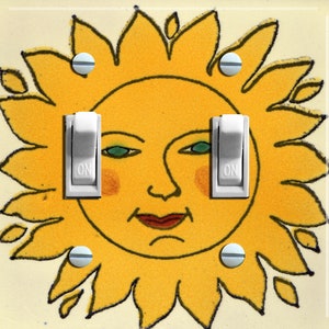 PŁYTKA TALAVERA (sztuczna) Płytka przełącznika słonecznego Podwójna dekoracja ścienna do domu