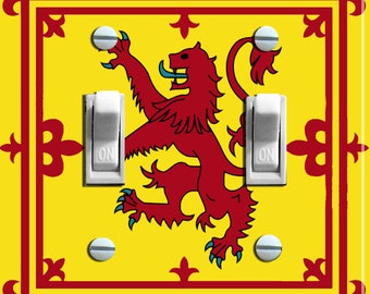 ROYAL STANDARD of SCOTLAND, Switch Plate Cover, Wall Plate, Double, Home Decor