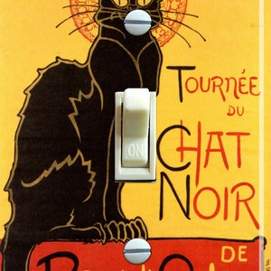 Theophile Steinlen Tournee du Chat Noir 1896 Poster, Switch Plate Cover, Wall Plate, Single, Home Decor