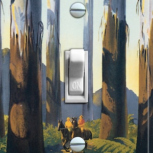 AUSTRALIA Vintage Travel Poster, Switch PlateCover, Wall Plate, Single, Home Decor