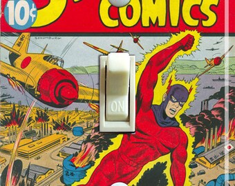 Starling Comics # 33 1945, Tapa de interruptor, Placa de pared, Individual, Decoración del hogar