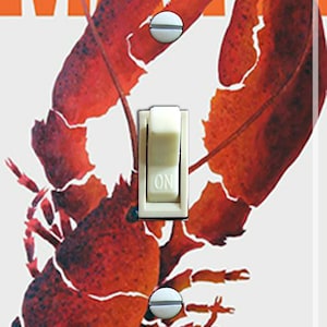 Póster de viaje vintage de Maine, placa de interruptor, placa de pared, decoración del hogar