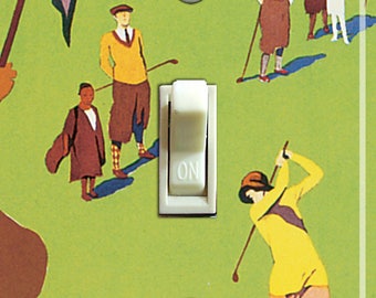 Truckee Golf Course Vintage Poster, Decorative Switch Plate Cover, Wall Plate, Single, Home Decor