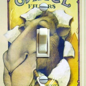 Vintage Camel Filter Cigarettes,  Switch Plate Cover, Wall Plate, Single, Home Decor