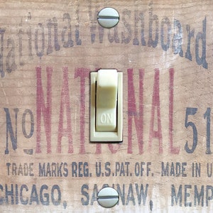 National Washboard Faux Wood Light Switch Plate, Switch Plate Cover, Wall Plate, Home Decor