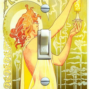 ABSINTHE Vintage Werbeplakat, Switch Plate Cover, Wandplatte, Lichtschalter Abdeckung, Single, Wohnkultur
