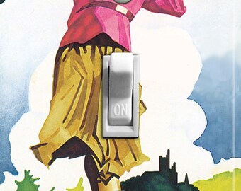 GOLF GAL Vintage Golf Poster, Switch Plate Cover, Wall Plate, Single, Home Decor