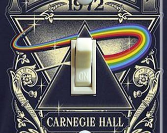 Pink Floyd 1972 Carnegie Hall Vintage Concert Poster,  Switch Plate  Cover, Wall Plate, Single, Home Decor