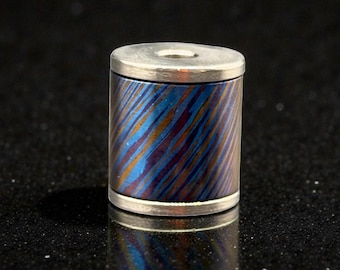 Handmade Timascus Bead Titanium Edc Custom Beads Groomsmen Gift Spinning Gift for him