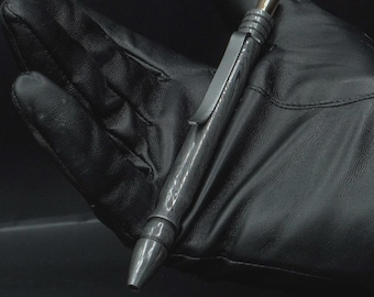 Handmade Damascus Steel Pen Hand Forged Brass Damascus Ballpoint with Pocket Clipper Retirement Gift