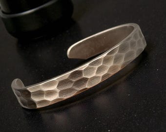 Handmade Steel Hammered Bracelet Viking Jewelry Cuff Unique Bracelet for him 5th Anniversary Gift