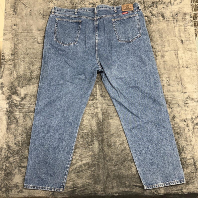 Wrangler Hero Authentic Jeans Mens 50x30 Blue Denim Made in USA 95501SW image 9