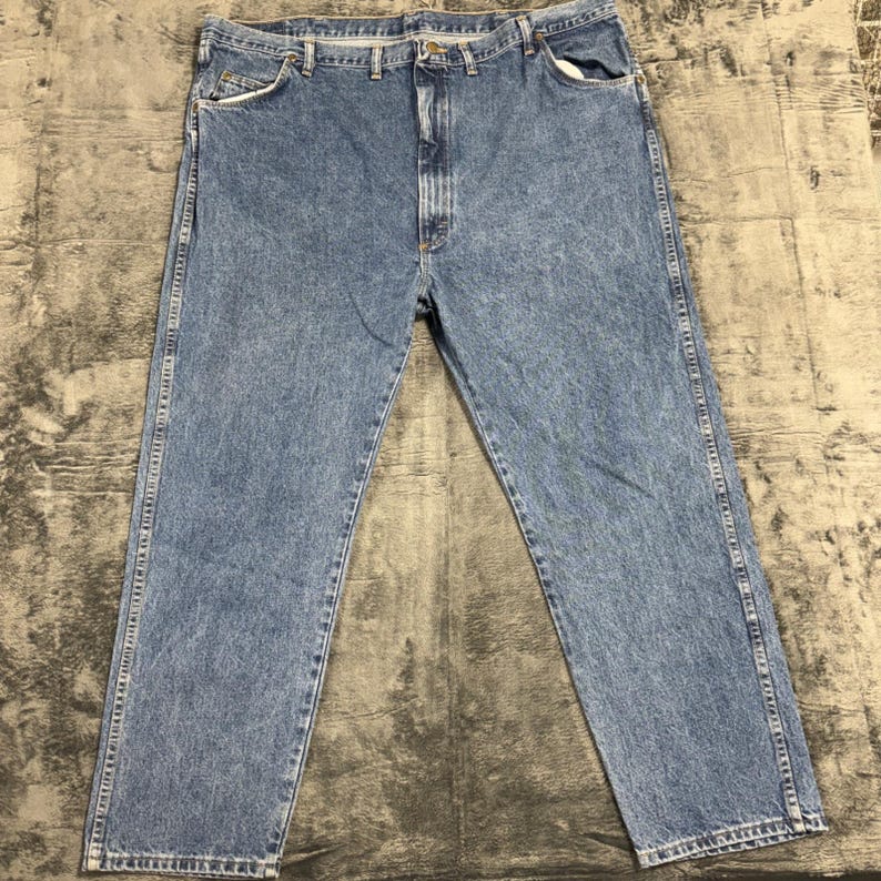 Wrangler Hero Authentic Jeans Mens 50x30 Blue Denim Made in USA 95501SW image 2