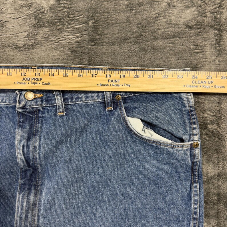 Wrangler Hero Authentic Jeans Mens 50x30 Blue Denim Made in USA 95501SW image 5