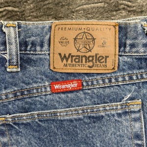 Wrangler Hero Authentic Jeans Mens 50x30 Blue Denim Made in USA 95501SW image 10