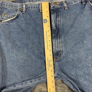 Wrangler Hero Authentic Jeans Mens 50x30 Blue Denim Made in USA 95501SW image 6