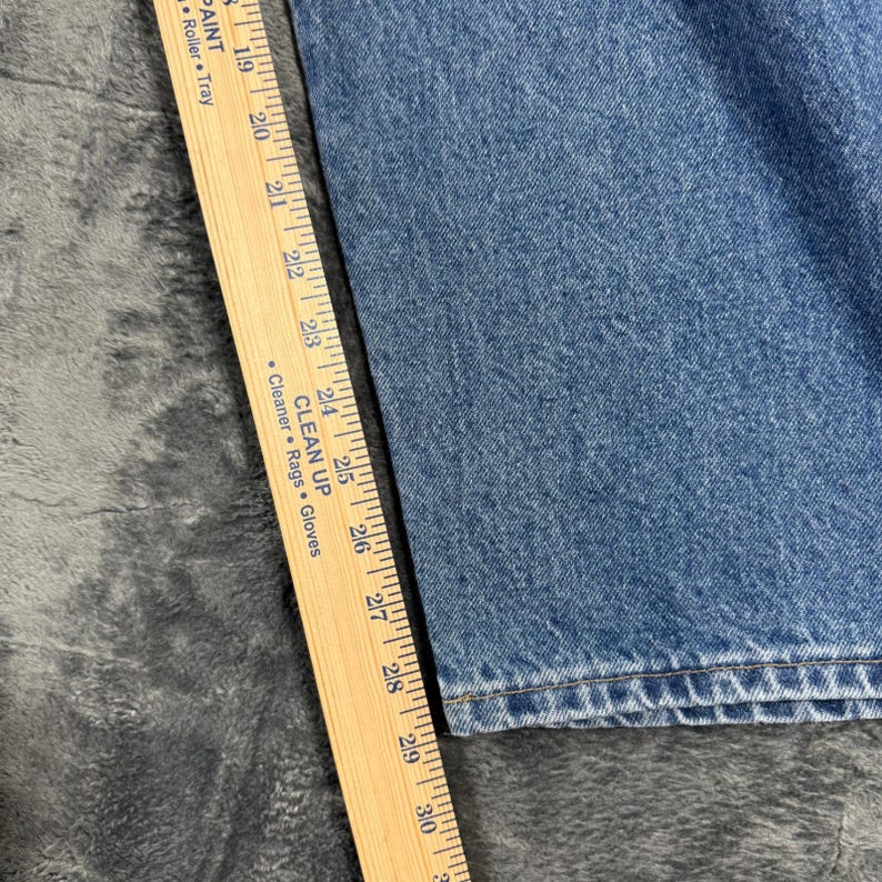 Wrangler Hero Authentic Jeans Mens 50x30 Blue Denim Made in USA 95501SW image 7