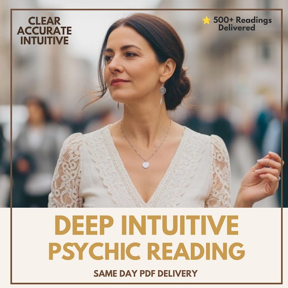Deep Intuitive Psychic Reading, Detailed In Depth Tarot Reading, Powerful Psychic Insights, Raw Honest Reading, Same Day Reading