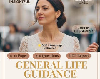 General Life Guidance Reading, Psychic Tarot Reading, Life Path Reading, Love Career Spirituality, Intuitive Reading, Same Day