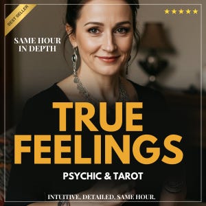 True Feelings & Exact Thoughts Tarot Reading | Same Hour Delivery | Psychic Love Reading | Telepathic Relationship Insight, Clairvoyant Read