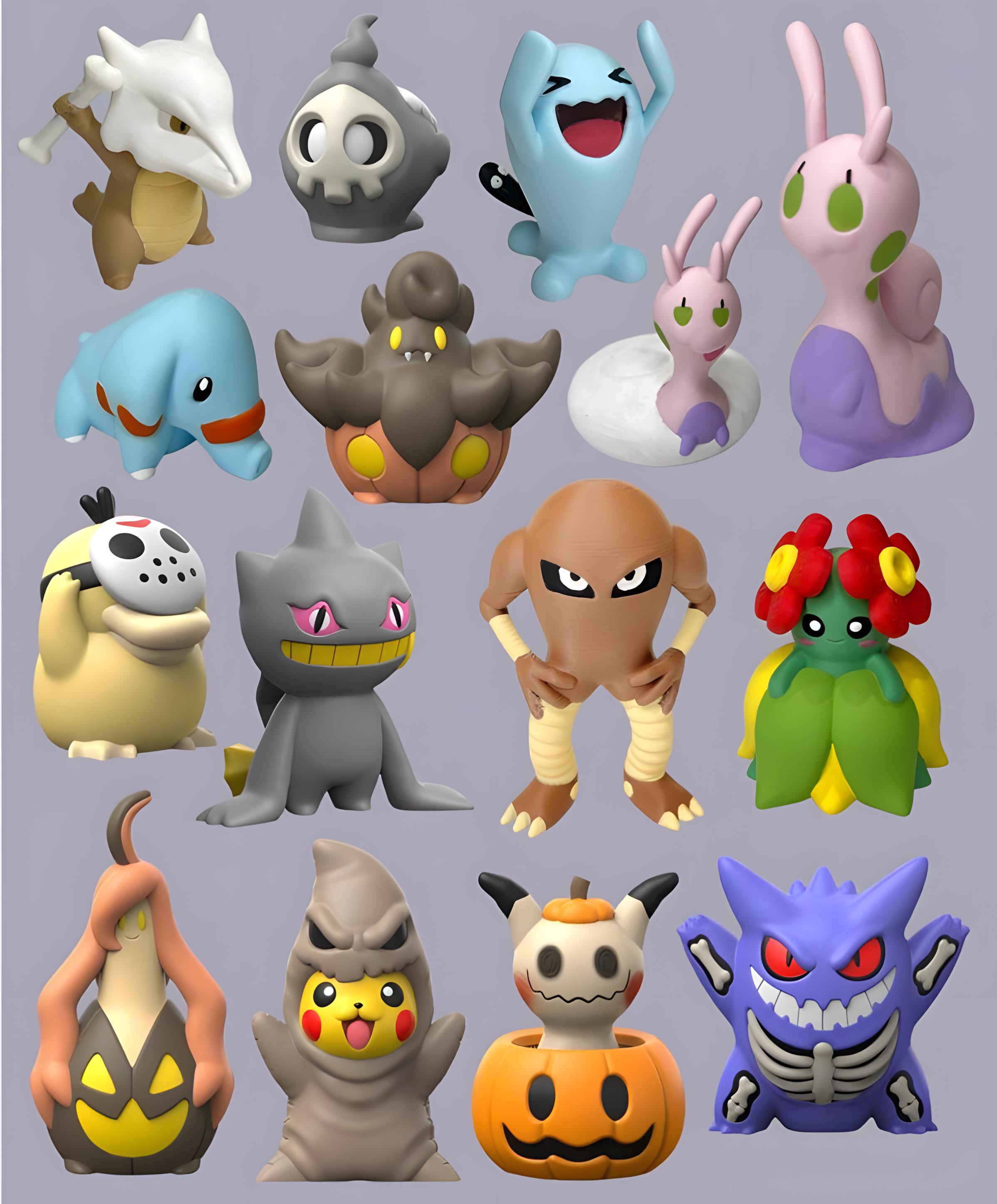 Pokemon STL Bundle – 2024 Monthly Fan Art – 3D Print Models – Digital Download – Pikachu Charizard Gengar STL