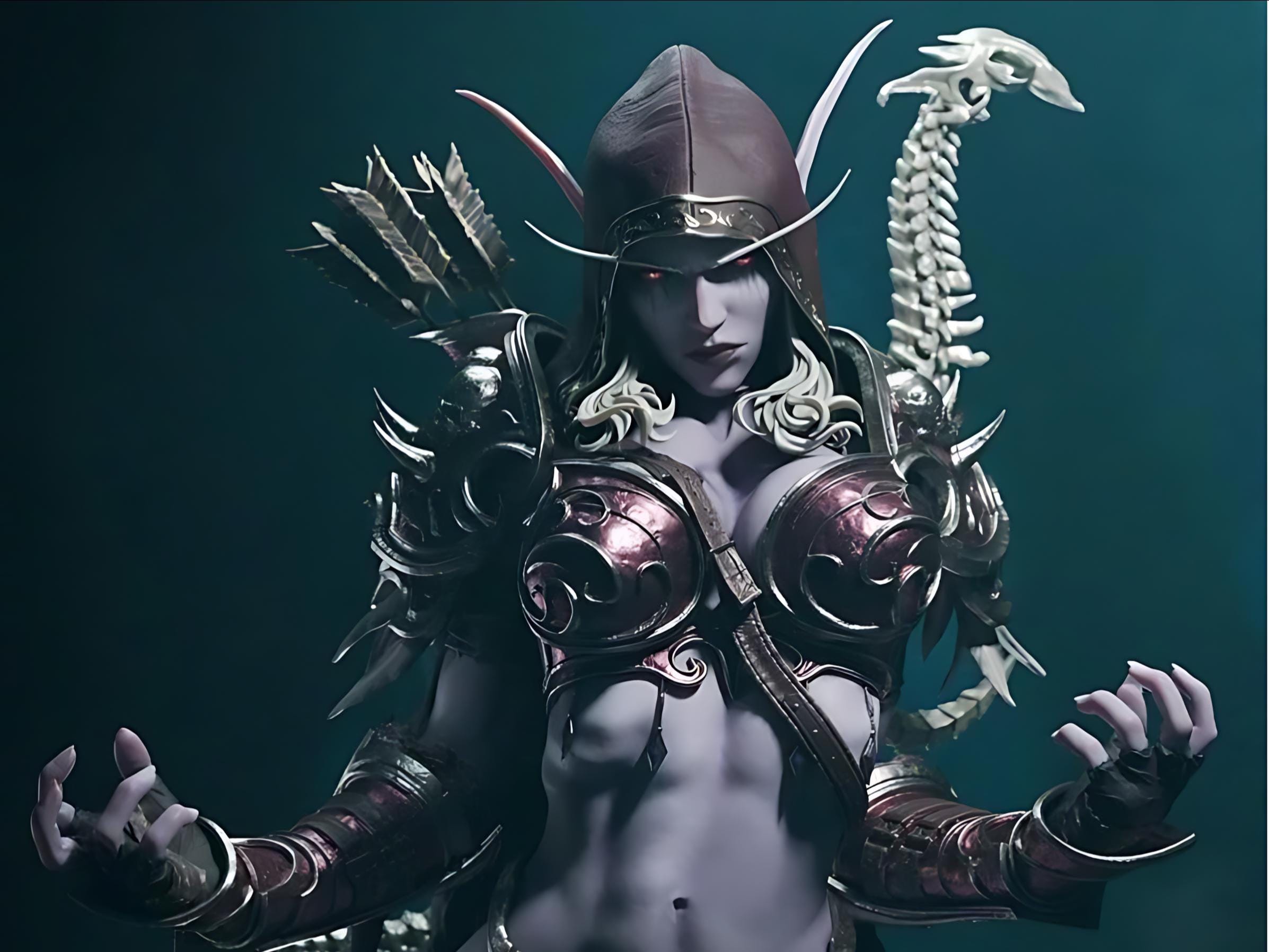 Sylvanas 3D Print Model STL – High Detail Fantasy Game Character Figurine for Tabletop & Collectors