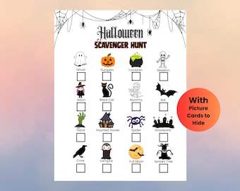 Halloween Scavenger Hunt Printable: Neighborhood Activity (Digital Download)