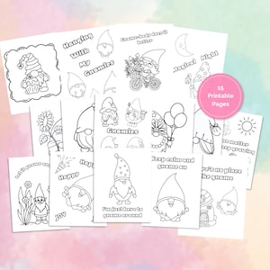 Easy Gnome Coloring Pages