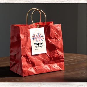 Fun 4th of July Favor Gift Tags