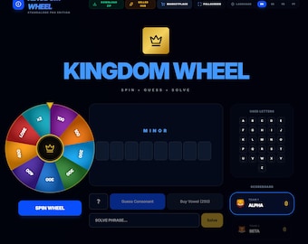 Kingdom Wheel: Interactive Bible Word Game for TV & Family Worship base