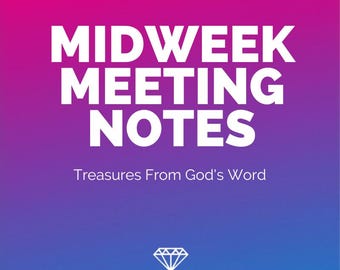 JW Midweek Meeting Notes 2026 CLAM Notebook Jehovah Witness Treasures Ministry Living Digital Printable PDF GoodNotes Meeting Planner