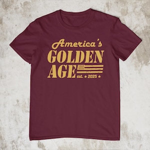 American Flag MAGA Patriotic USA America&#39;s Golden Age Take America Back  T-Shirt