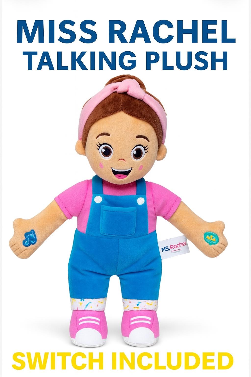 Switch-adapted Miss Rachel Talking Plush – Accessible Musical Doll