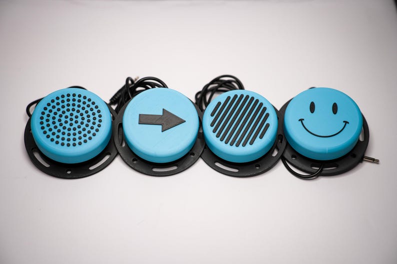 Switch-adapted Tactile Switch Kit – Set of 4 (dot, Line, Arrow & Smiley ...