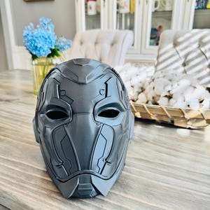 Blue beetle helmet