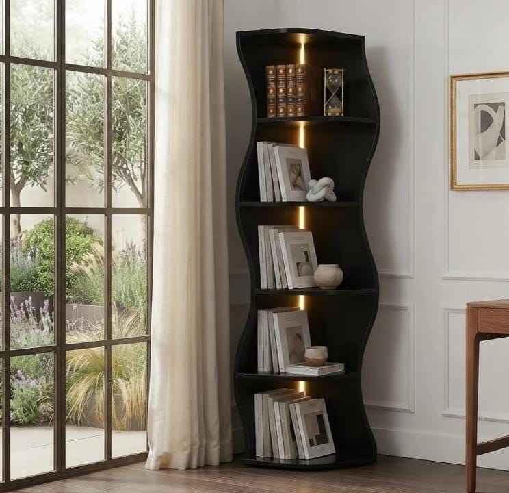 Wavy Bookcase - Etsy