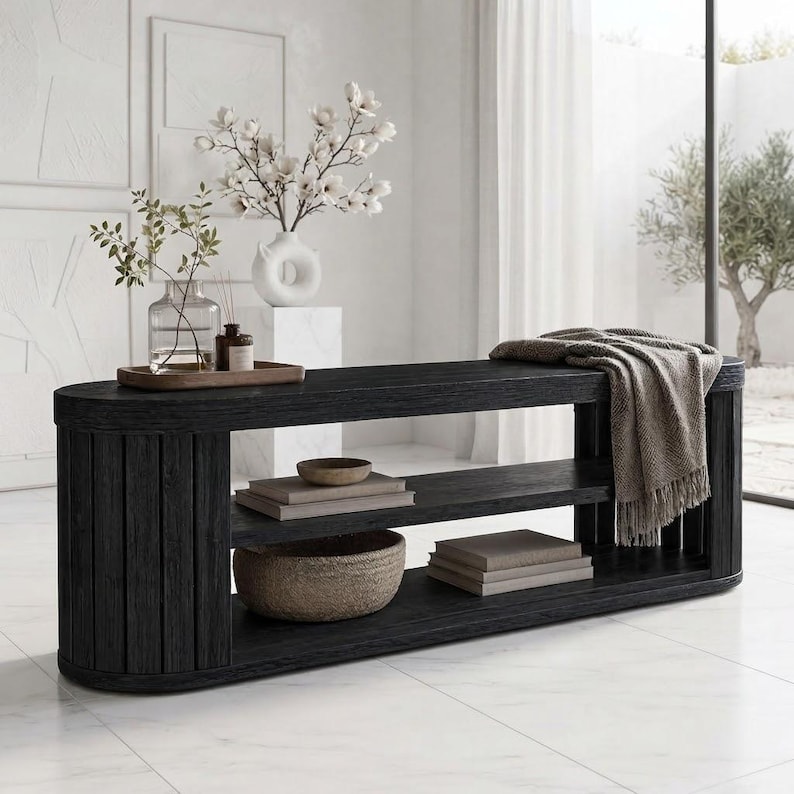 Entryway Bench With Shoe Storage Farmhouse Wooden Bench - Etsy