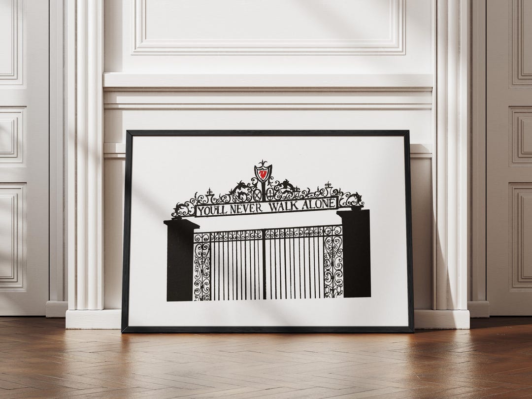 Anfield Shankly Gates Art Print - Liverpool FC Wall Decor Poster - Etsy UK