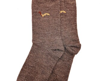 Calzini in Baby Alpaca Crew — Calzini morbidi e caldi per tutti i giorni, unisex, realizzati in Perù