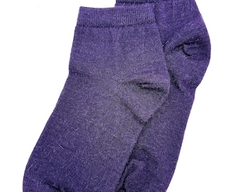 Calzini alla caviglia in baby alpaca — Morbidi e traspiranti, unisex, realizzati in Perù