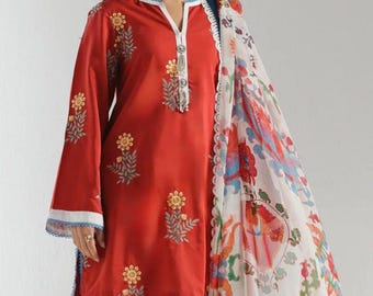 Asian dresses women clothing fashion dress luxury dresses  Pakistani suits kurta shalwar dupatta indian  shalwar pakistani brands