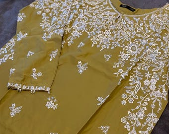 Asian ladies women clothing fashion dress Pakistani suits kurta shalwar dupatta indian  shalwar
