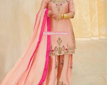 Asian ladies women clothing fashion dress Pakistani suits kurta shalwar dupatta indian  shalwar