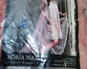 Embroidered Pakistani Suit: Medium Sobia Nazir Shalwar Kameez