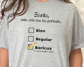Boricua Christmas T-shirt, Funny Christmas T-shirt, Christmas gift, T-shirt for Boricuas, Christmas humor, Unisex T-shirt