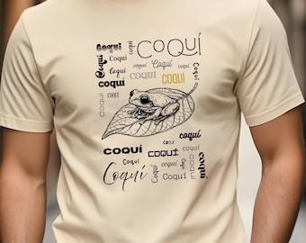 Coquí Puerto Rico T-shirt, show your Puerto Rican pride, Let everyone know that in Puerto Rico we love and respect our coquí frog.